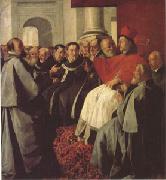 ZURBARAN  Francisco de St Bonaventure at the Council of Lyons (mk05) oil painting reproduction